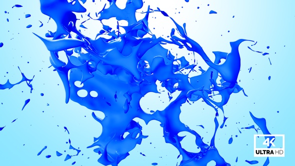 Abstract Blue Paint Splash V2 alt