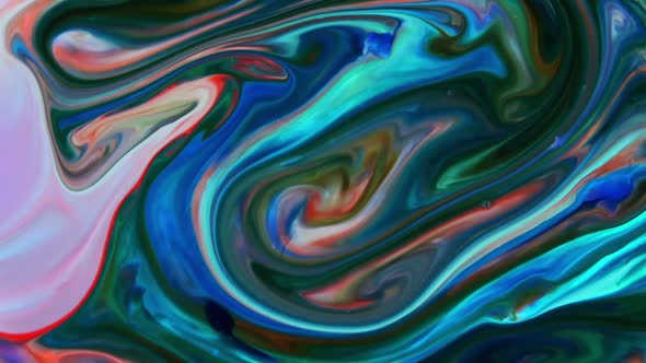 Abstract Colorful Sacral Liquid Waves Texture 843