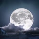 Moon with cloud Background Blue Tone - VideoHive Item for Sale
