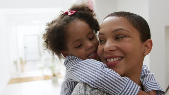 Family enjoying free time at home