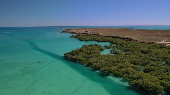 Cape Keraudren Wetlands, Western Australia 4K Aerial Drone