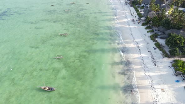 Zanzibar Tanzania  Aerial View of the Indian Ocean