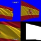 Ultra-realistic Spain Flags - 4K Loop - VideoHive Item for Sale