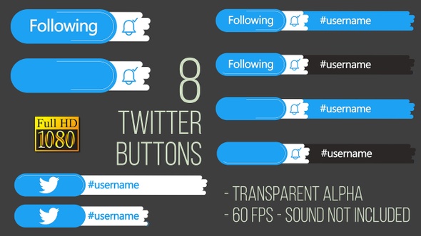 Twitter Buttons FullHD alt