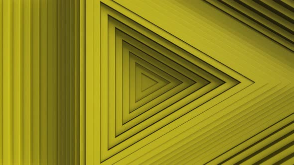 Abstract Yellow triangle pattern with offset effect