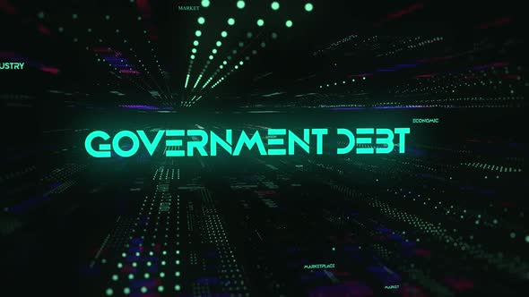 Sci Fi Digital Economics Word Government Debt