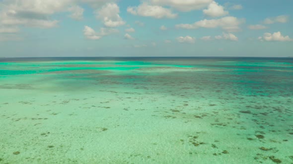 Tropical Landscape with Lagoons and Tropical Islands