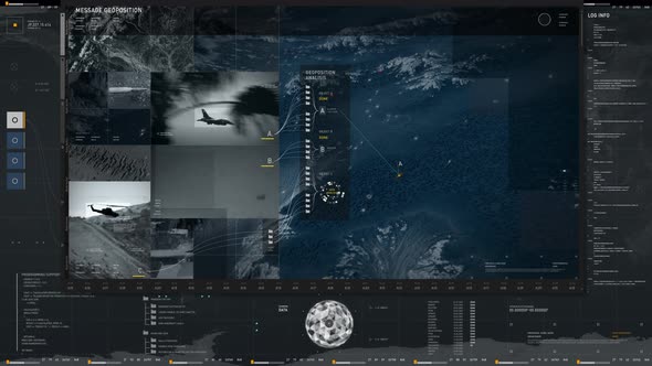 Computer interface of a satellite camera searching for enemy airbase location alt