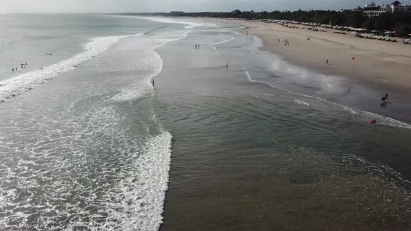 Sea and Beginner Surfers