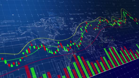 K Line Trend Chart Of Business Finance Stock Market