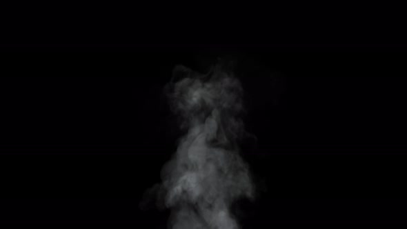 Realistic Gray Atmospheric Smoke Slowly Floating Fills the Gloom Visual Template