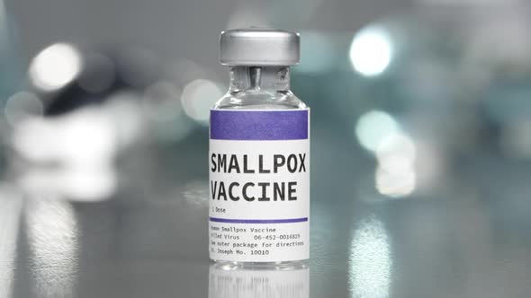 SmallPox vaccine vial in medical lab
