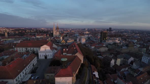 Aerial view of Zagreb