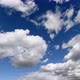 Large, dark cumulus clouds move across the sky - VideoHive Item for Sale