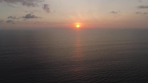 Sunset Over the Sea