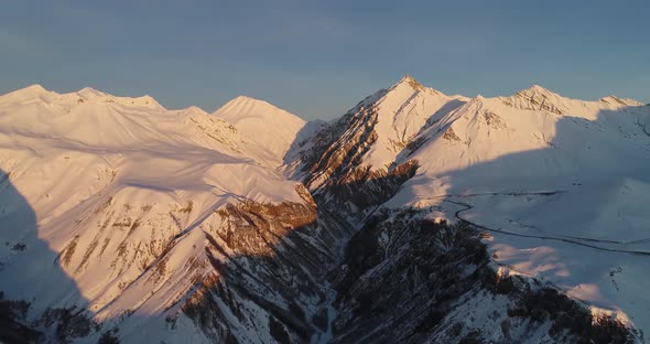 Mountains in winter