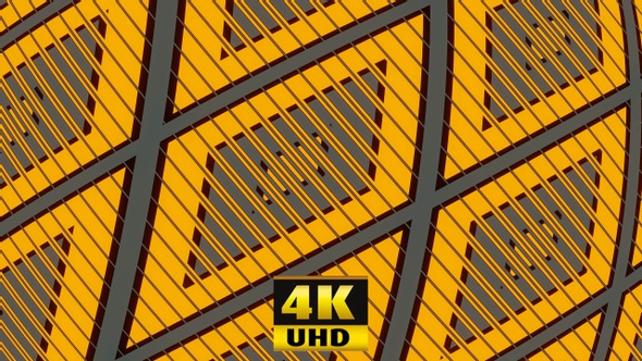 Abstract Background Orange Rhombus 4K
