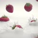 Strawberries Falling Into Milk - VideoHive Item for Sale