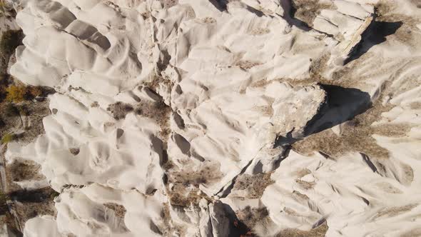 Cappadocia Landscape Aerial View. Turkey. Goreme National Park