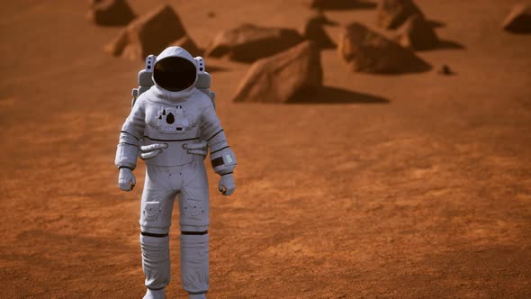 Astronaut on Mars Surface alt
