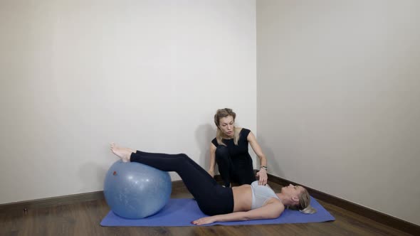 Aerobic Workout with Fitness Ball