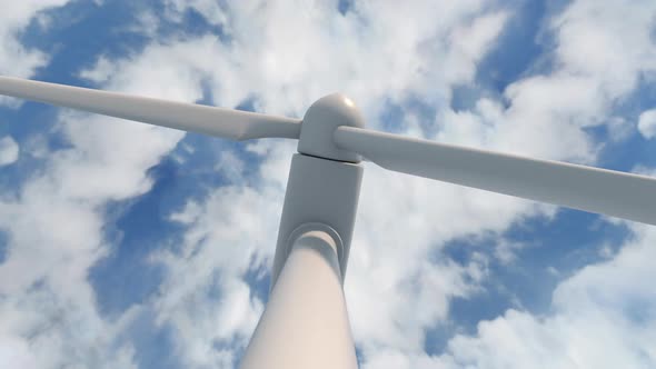 wind turbine generating clean renewable energy. alternative energy sources