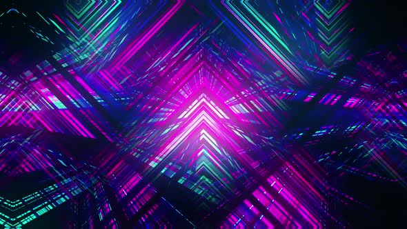 VJ Multicolored Glowing Abstract Beams alt