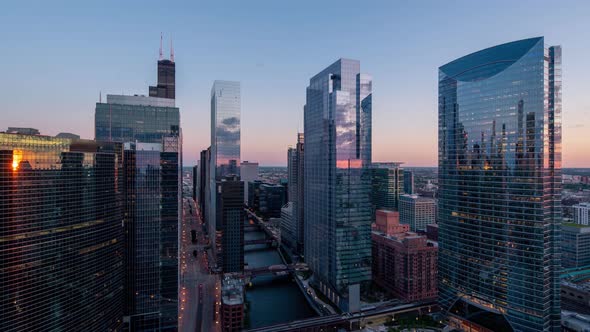 Chicago Skyline Time Lapse 