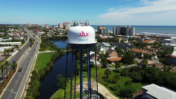 Jacksonville Beach water tower FL USA