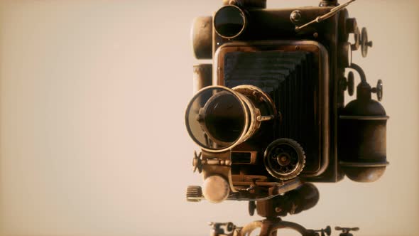 Antique Old Retro Photo Camera alt