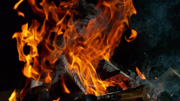 Fireplace in Super Slow Motion alt