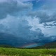 Landscape Scene With A Meadow, A Rainbow, And A Lake In Thailand - Timelapse - Time Lapse - VideoHive Item for Sale