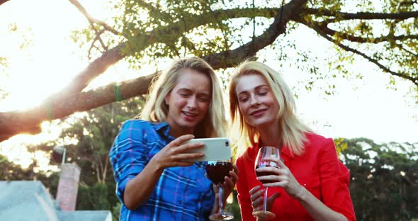 Friends clicking a selfie