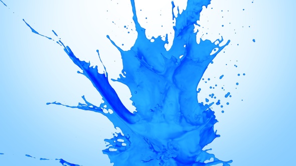 Blue Paint Splash