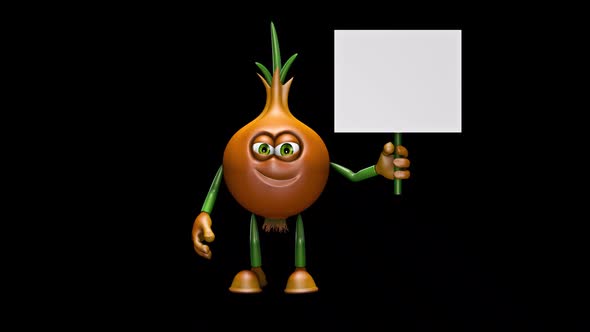 Onion Promotion Ads  Looped Animation with Alpha Channel and Shadow alt