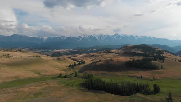 Aerial Video of the Kurai Steppe