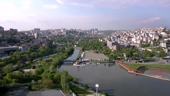 Golden Horn with drone