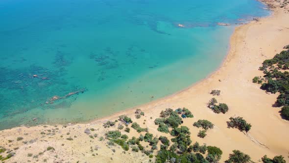 Beautiful tropical beach and sea, Agios Ioannis beach