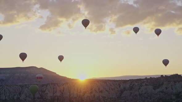 Hot air balloons in Cappadocia Turkey