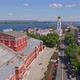 Aerial View of Old Buildings in Russian City at Summer Day - VideoHive Item for Sale