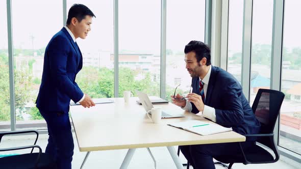 Job Seeker in Job Interview Meeting with Manager