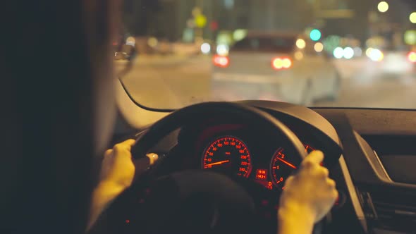 Woman Driving Car alt