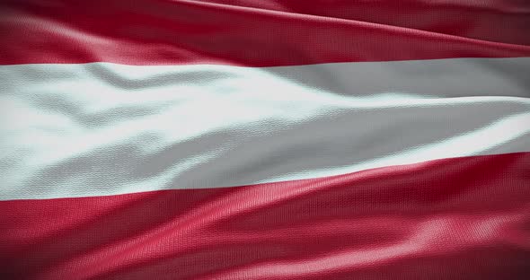 Austria waving flag 4K loop