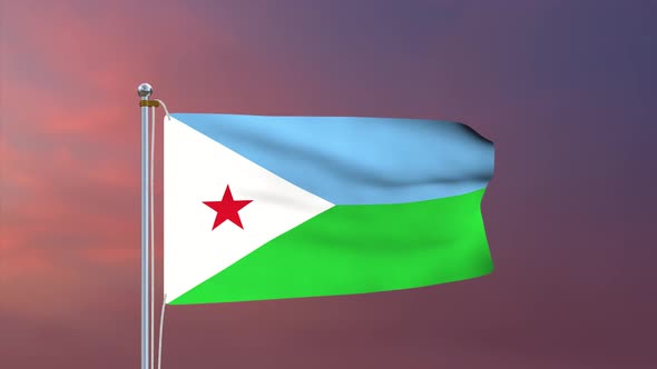 Djibouti Flag 4k