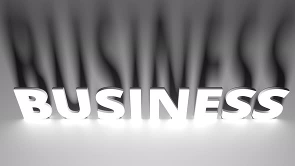 BUSINESS Text with Artistic Light and Shadows