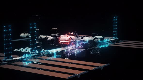 Nasa Iss Station In Outter Space V2 4k alt