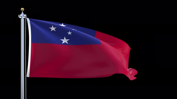 Samoa Waving Flag