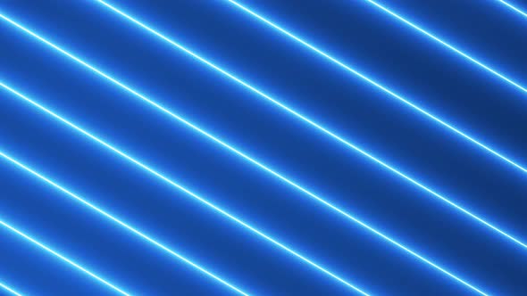 Blue color neon line shining motion bakcground. neon light screen saver. Vd 610