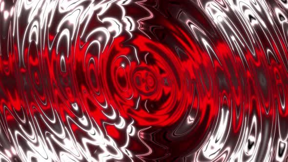 4K Abstract Red Glossy Wave Background Seamless Loop