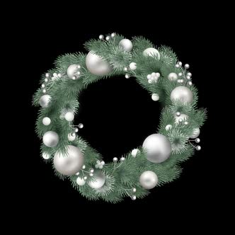 Christmas Wreath | Alpha Channel